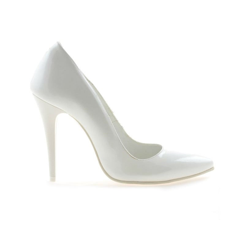 Elegante Damenschuhe 1241 Lack Weiß