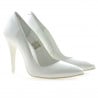 Elegante Damenschuhe 1241 Lack Weiß