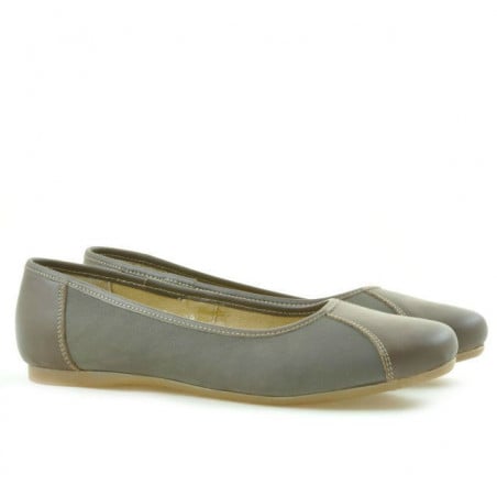 Damen-Ballerinas 183 Cappuccino kombiniert