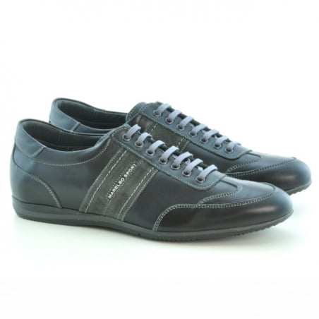 Herrensportschuhe 770 schwarz+grau