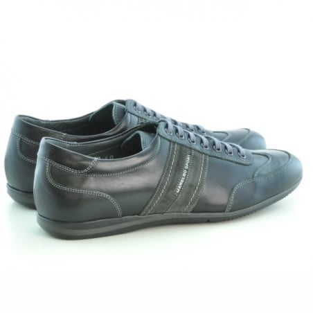 Herrensportschuhe 770 schwarz+grau