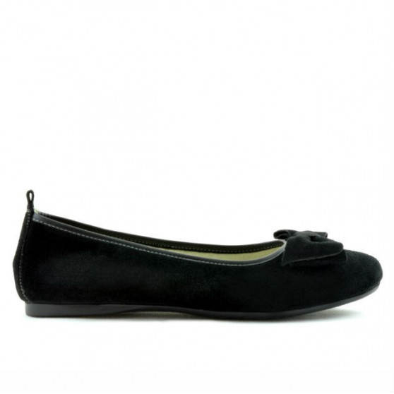 Damen-Ballerinas 638 Schwarz Velours Damen-Ballerinas 638 Schwarz Velours