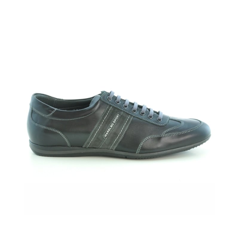 Herrensportschuhe 770 schwarz+grau