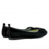 Damen-Ballerinas 638 Schwarz Velours