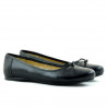 Damen-Ballerinas 184 schwarz