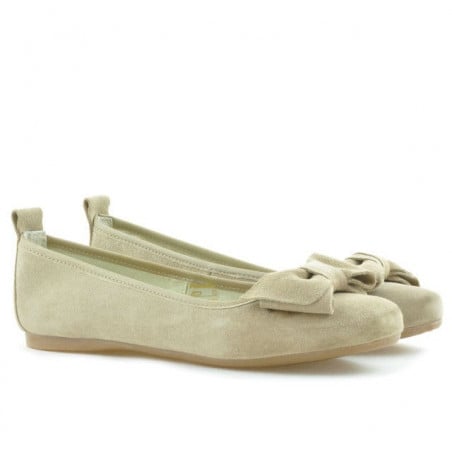 Damen-Ballerinas 638 Sand Velours