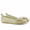 Damen-Ballerinas 638 Sand Velours