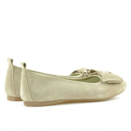 Damen-Ballerinas 638 Sand Velours