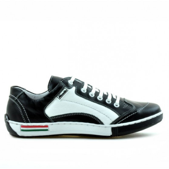 Jugend-Sportschuhe 307 schwarz+weiß