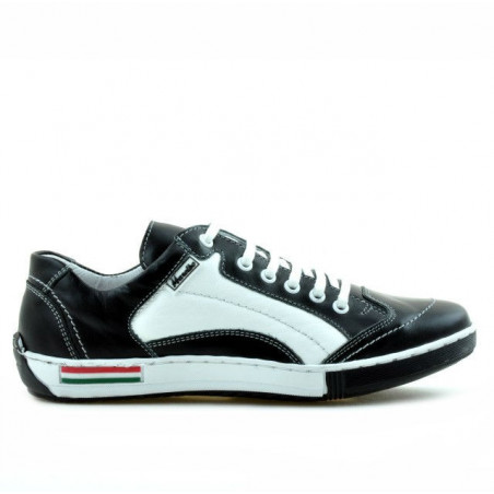Jugend-Sportschuhe 307 schwarz+weiß