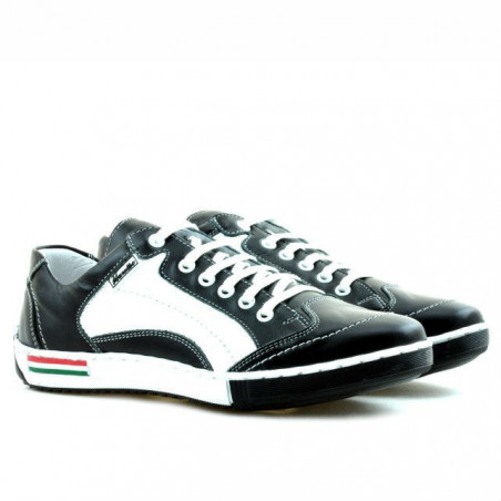 Jugend-Sportschuhe 307 schwarz+weiß