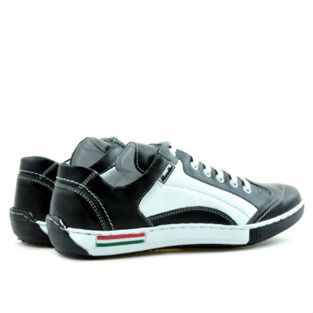 Jugend-Sportschuhe 307 schwarz+weiß