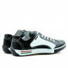 Jugend-Sportschuhe 307 schwarz+weiß