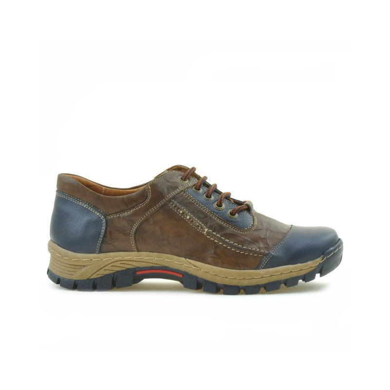 Jugendsportschuhe 313 indigo+braun