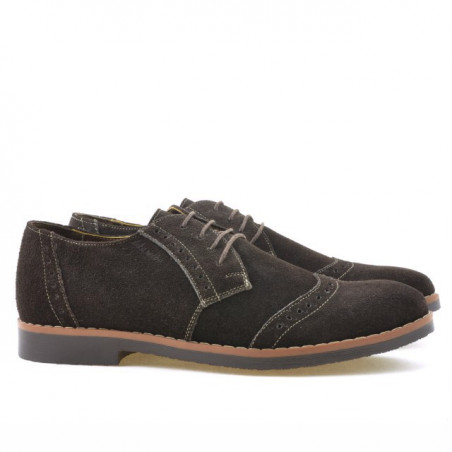 Casual / elegante Herrenschuhe 746 Kaffee Velours