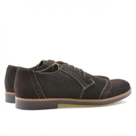 Casual / elegante Herrenschuhe 746 Kaffee Velours
