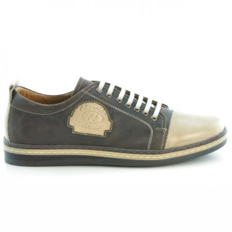 Herren Freizeitschuhe / Sportschuhe 766 Tuxon Kaffee + Tuxon Sand