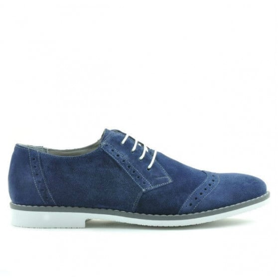 Casual / elegante Herrenschuhe 746 Indigo Veloursleder