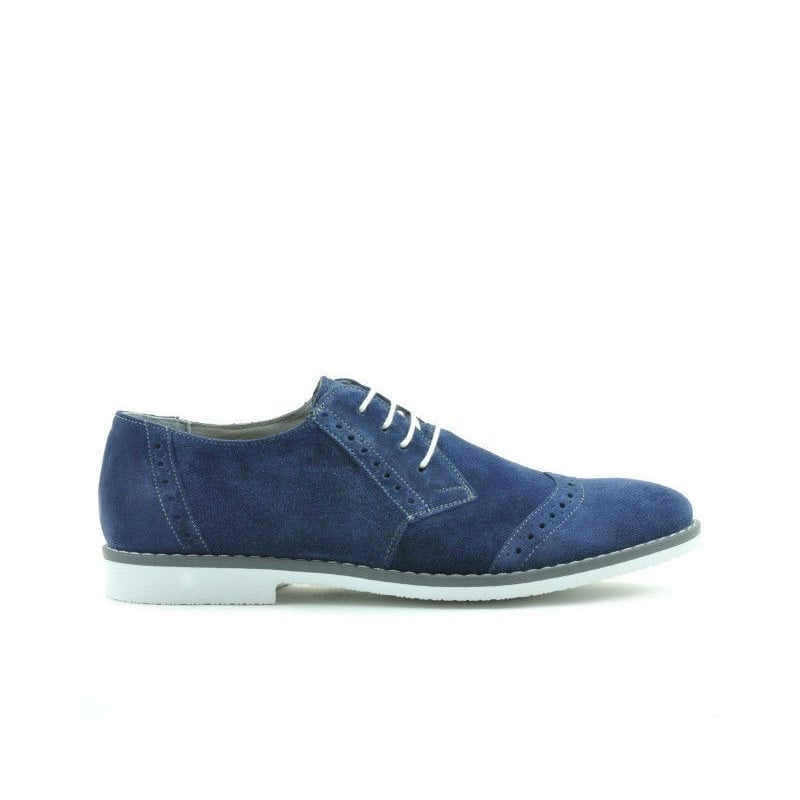 Casual / elegante Herrenschuhe 746 Indigo Veloursleder