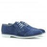 Casual / elegante Herrenschuhe 746 Indigo Veloursleder