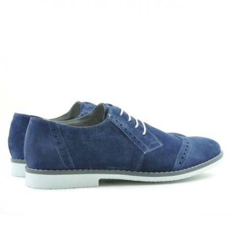 Casual / elegante Herrenschuhe 746 Indigo Veloursleder