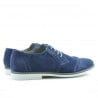 Casual / elegante Herrenschuhe 746 Indigo Veloursleder