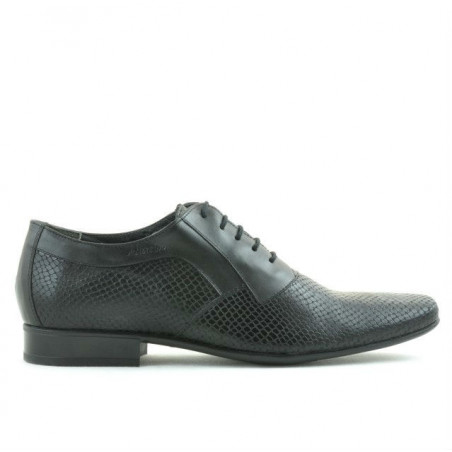 Elegante Herrenschuhe 798 schwarz kombiniert
