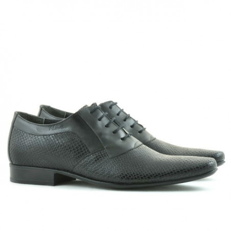 Elegante Herrenschuhe 798 schwarz kombiniert