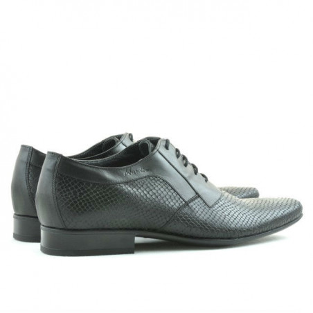 Elegante Herrenschuhe 798 schwarz kombiniert