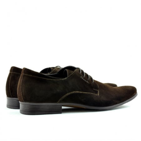 Elegante Herrenschuhe 786 Kaffee Velours