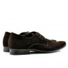 Elegante Herrenschuhe 786 Kaffee Velours