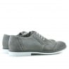 Herren Freizeit-/Elegantschuhe 746 grau Velours