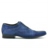 Freizeitschuhe / Elegante Schuhe für Herren 738 Indigo-Veloursleder
