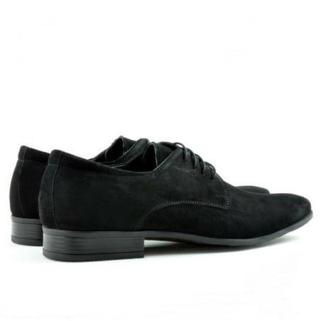 Elegante Herrenschuhe 786 schwarz Veloursleder