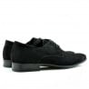 Elegante Herrenschuhe 786 schwarz Veloursleder