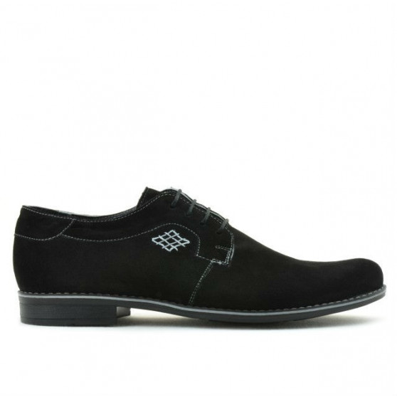 Herren Freizeitschuhe / elegante Schuhe 730 schwarz Velours Herren Freizeitschuhe / elegante Schuhe 730 schwarz Velours