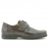 Lässige / elegante Herrenschuhe 854sc Braun Klettverschluss