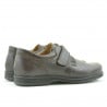 Lässige / elegante Herrenschuhe 854sc Braun Klettverschluss