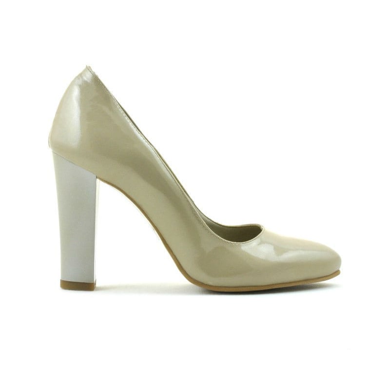 Elegante Damenschuhe 1214 Lack Beige