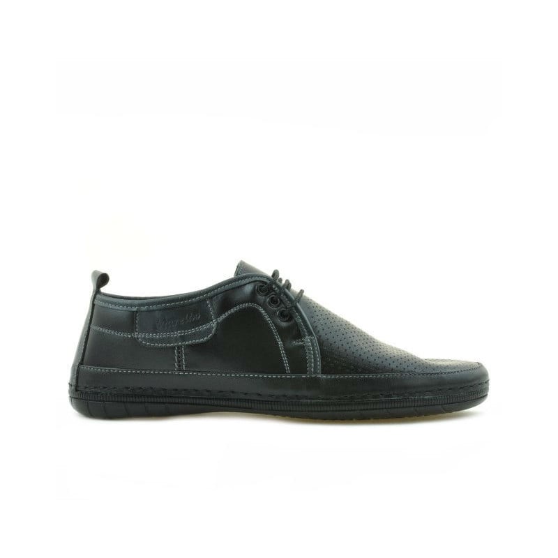 Herren Mokassins 865 schwarz+grau