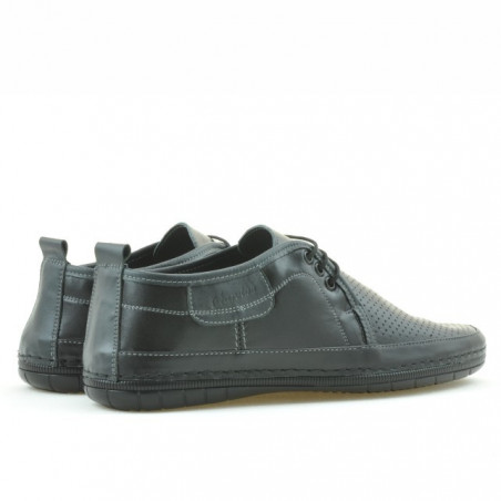 Herren Mokassins 865 schwarz+grau