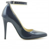 Elegante Damenschuhe 1247 Lack Indigo
