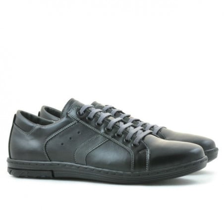 Herren-Sportschuhe 809 schwarz+grau