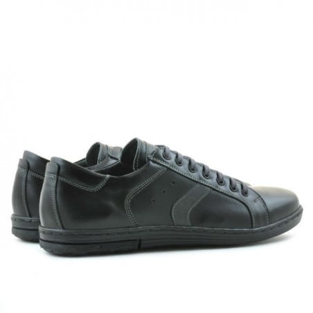 Herren-Sportschuhe 809 schwarz+grau