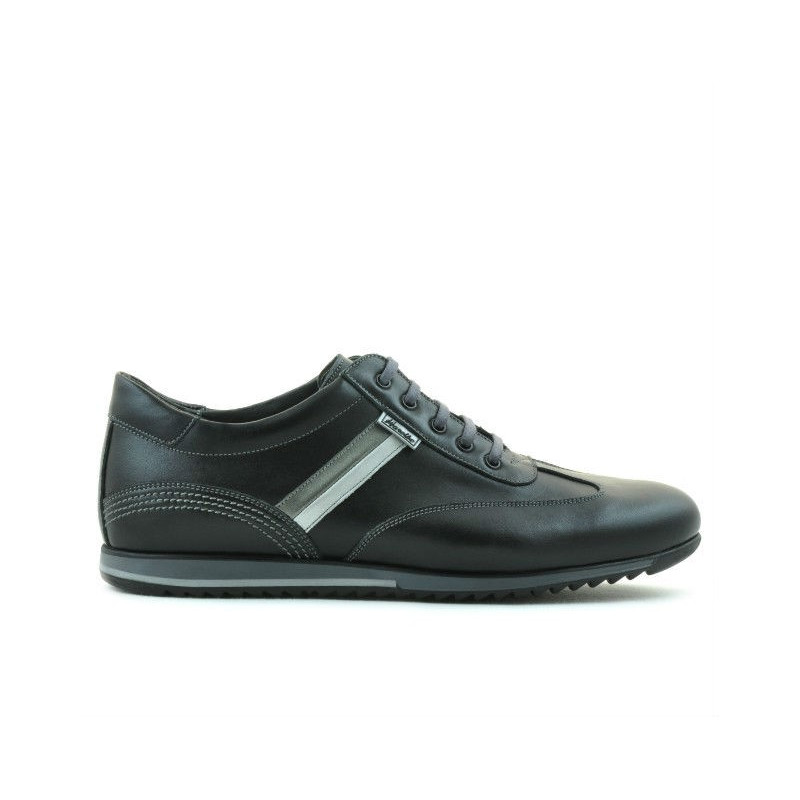 Herren Sportschuhe 807 schwarz+grau