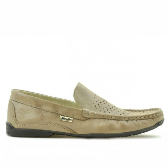 Herren Mokassins 813 perforierter Sand Herren Mokassins 813 perforierter Sand