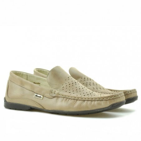 Herren Mokassins 813 perforierter Sand