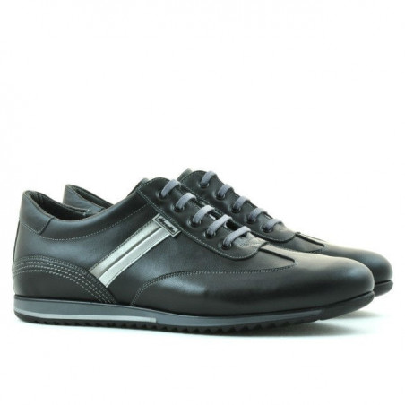 Herren Sportschuhe 807 schwarz+grau