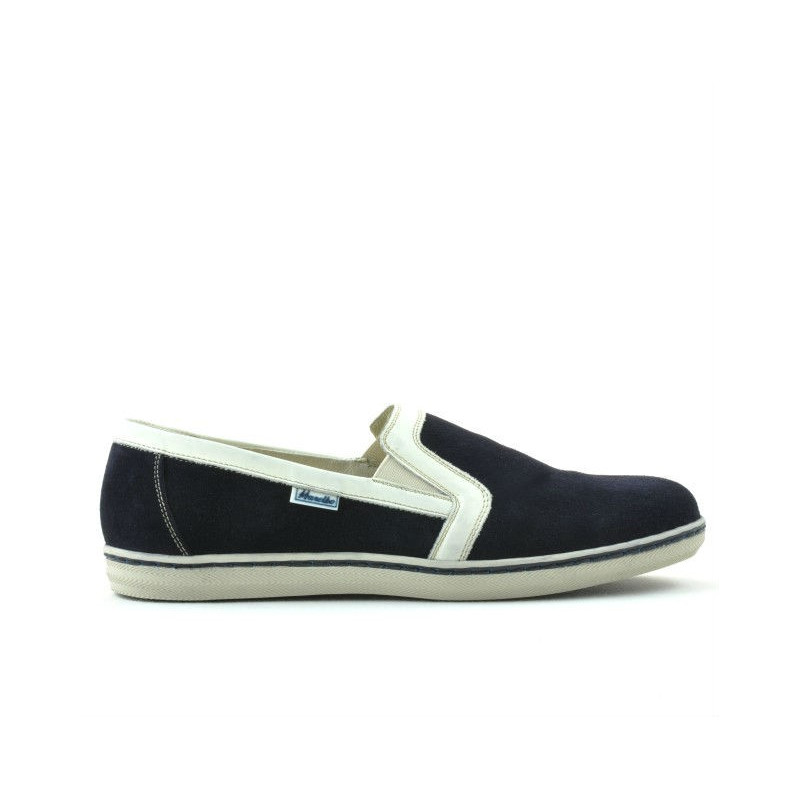 Herren Freizeitschuhe 870 indigo Veloursleder