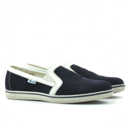 Herren Freizeitschuhe 870 indigo Veloursleder